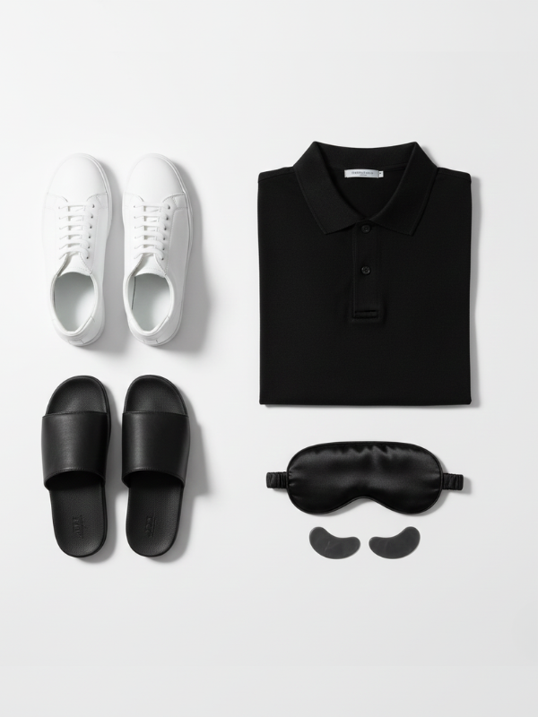 Men’s Classic Black Comfort & Style Combo – 5 Essential Items