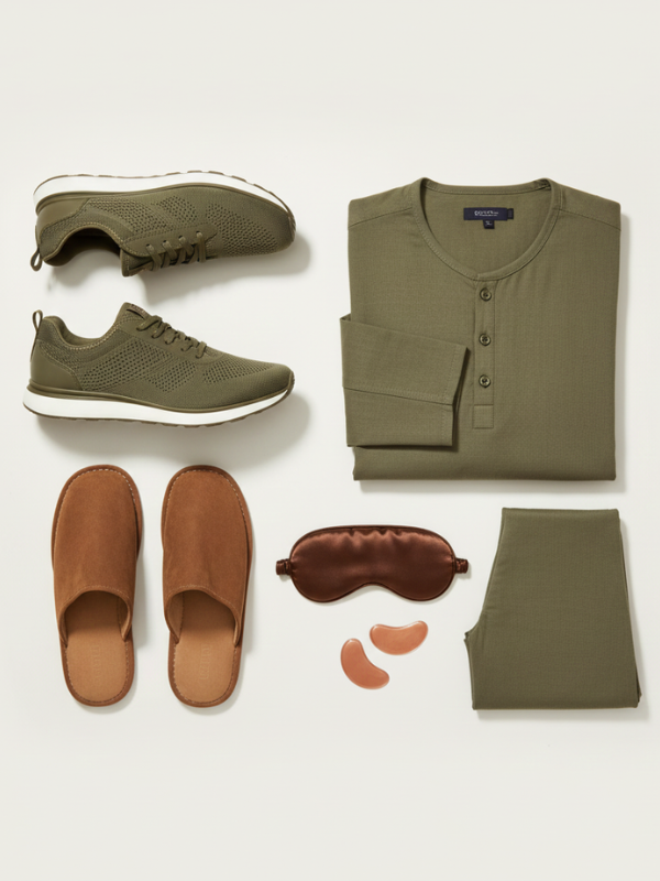 Men’s Olive Green Comfort & Style Combo – 6 Essential Items